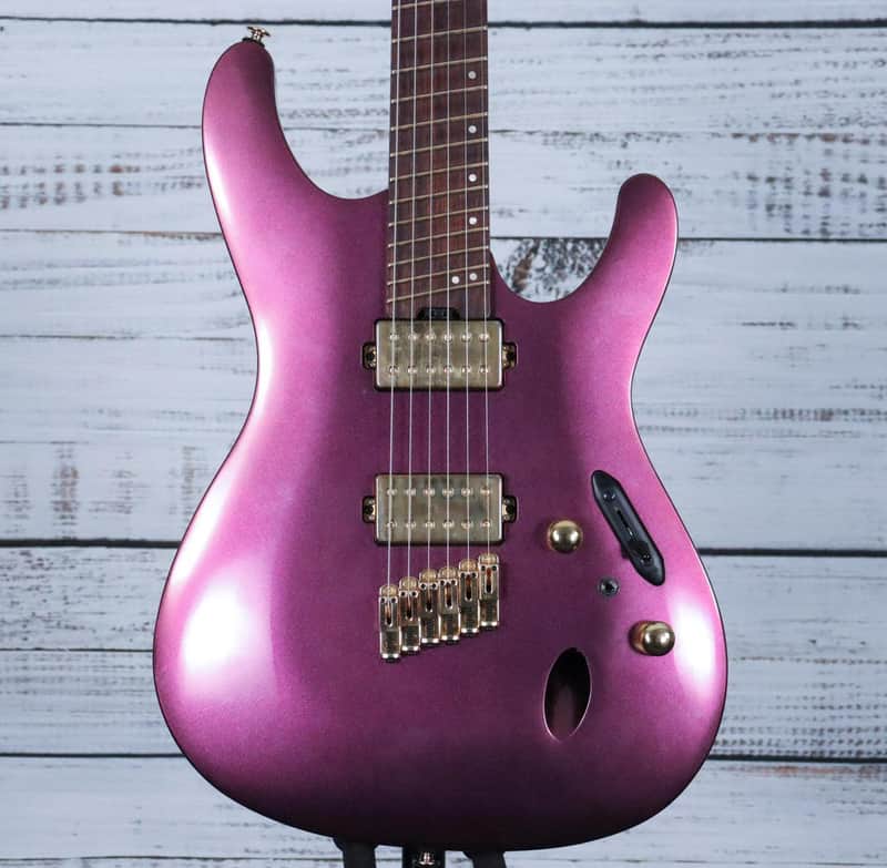 *USED* Ibanez S Axe Design Lab Multi-scale Electric Guitar | Rose Gold Chameleon image 1