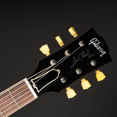 Gibson 1957 Les Paul Standard Murphy Lab Ultra Light aged - Orange Sparkle Top Natural back image 4