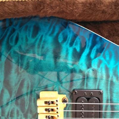 Carvin CT6 Aquaburst Quilt, Black Korina Electric Guitar image 8