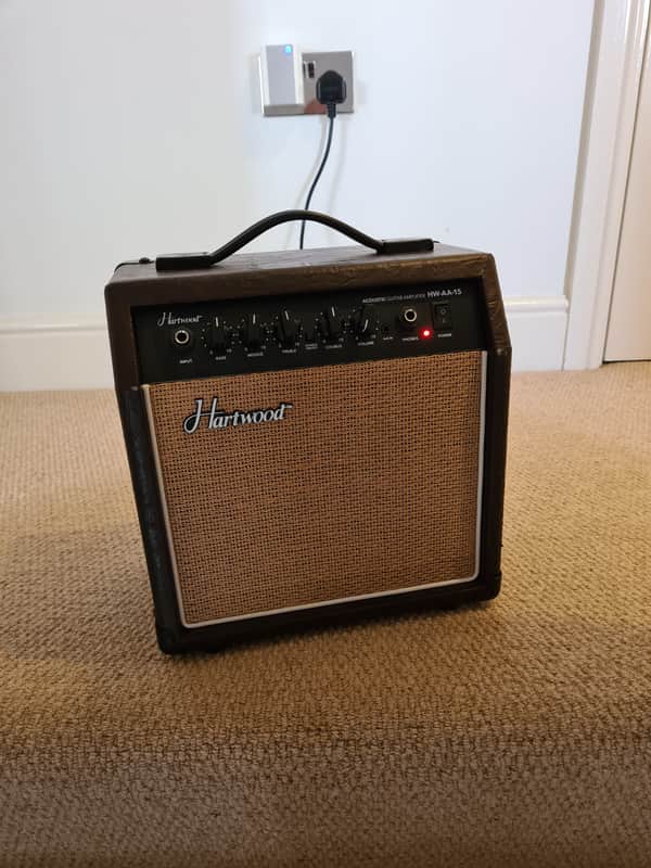 Hartwood Acoustic Guitar Amplifier HW-AA-15 2020 -2021 - Brown image 1