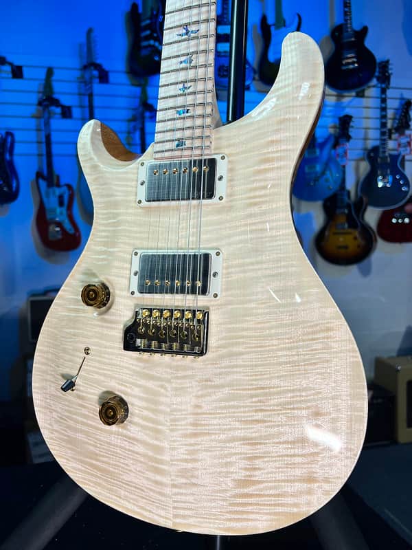 PRS Wood Library Custom 24 Left Handed - Natural, Signature Dealer, 659, Free Plek!