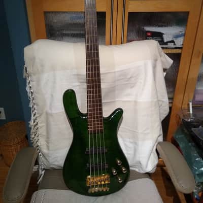 Vintage Warwick Streamer LX 5 1997 - Transparent Emerald Green image 1