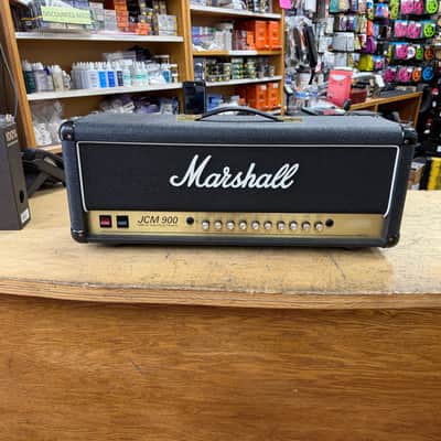 Used Marshall JCM 900 Model 4500 50W Hi Gain Dual Reverb Tube Guitar Amp Amplifier Head Made in England JCM900 image 1