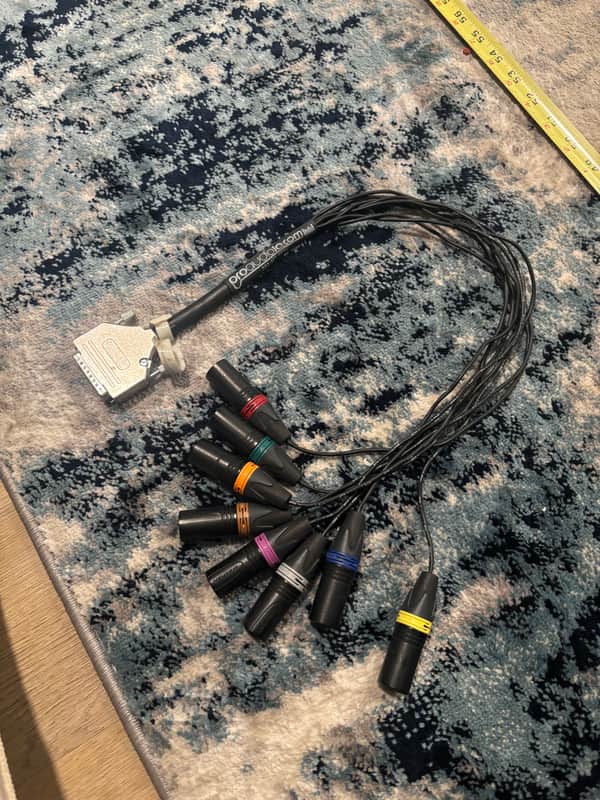 Pro Audio LA 2 foot db25 - XLRM image 1