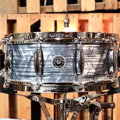 Gretsch Brooklyn Sky Blue Pearl Nitron Drum Set - 14x20, 8x12, 14x14, 5.5x14 image 7