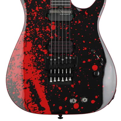 Schecter Sullivan King Banshee 6 FRS Electric Guitar - Obsidian Blood image 1