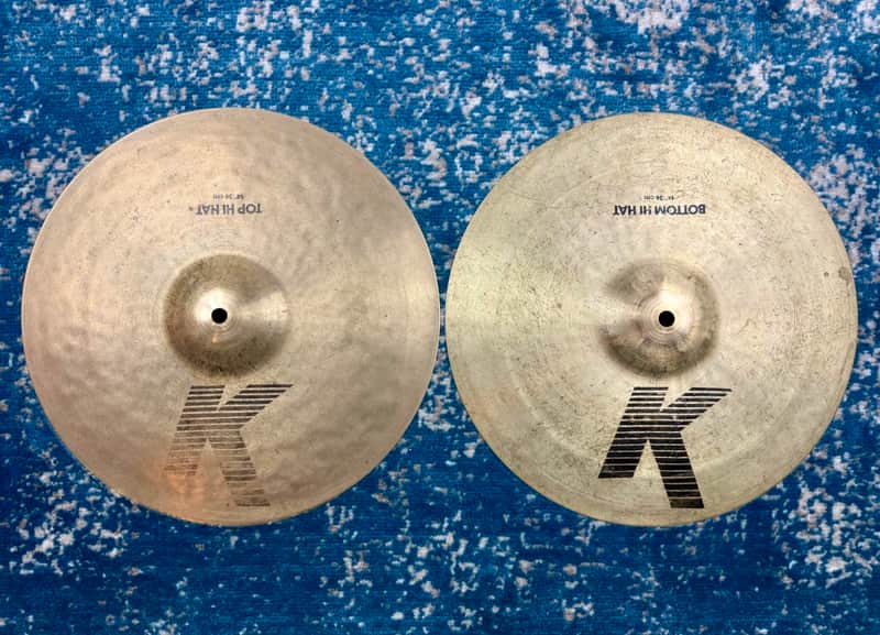BEAUTIFULLY AGED LIGHT 14” Zildjian EAK Hihats 905g 1404g image 1