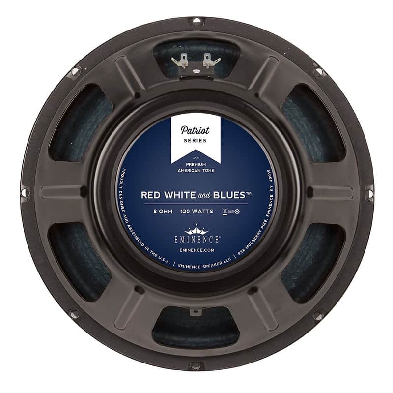 Eminence Red, White and Blues 12" 120-Watt 8 Ohm Replacement Speaker image 1