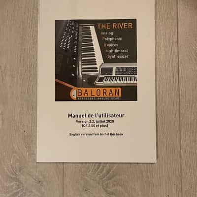 Baloran The River - White, in excellent condition, with flightcase and original manual image 6
