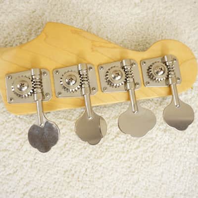 2006-08 Fender Japan AJB-66 Aerodyne Jazz Bass Black Matching Headstock image 17