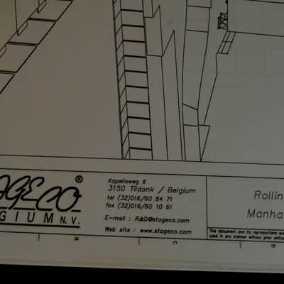 ROLLING STONES MANHATTAN   2005 STAGE PLANS. BIGGER BANG TOUR. ORIGINAL. COLLECTIBLE.  RARE. image 3
