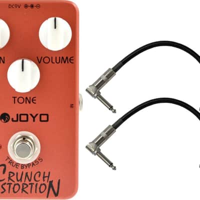 Joyo JF-03 Crunch Distortion Pedal w/ 2 Patch Cables image 1