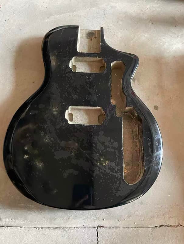 Black DIY Project Guitar Basswood Body image 1