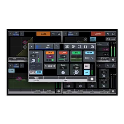 Yamaha URX44 USB-C Audio Interface - 32-bit/192kHz Pro Recording & Streaming Mixer with Touchscreen Control (White) image 7
