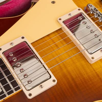 Gibson Custom Shop 1959 Les Paul Standard Reissue VOS Electric Guitar, Rosewood Fingerboard, Iced Tea Burst image 9