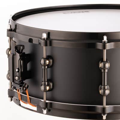 Pearl Matt Halpern 14x6" Black-on-Brass Powder-Coat Kit Snare Drum WorldShip NEW | Authorized Dealer image 16