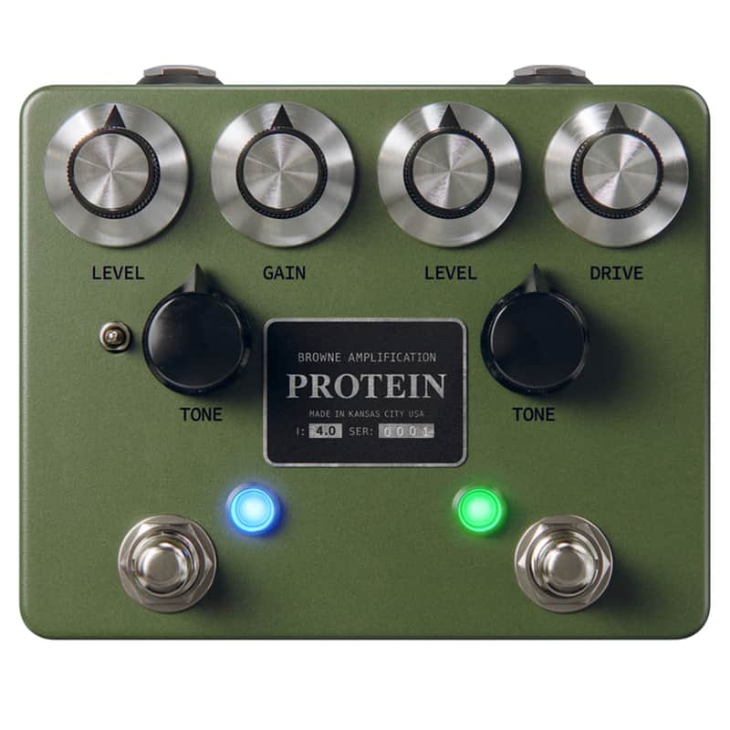 Browne Amplification Protein V4 Dual Overdrive Pedal - Green image 1