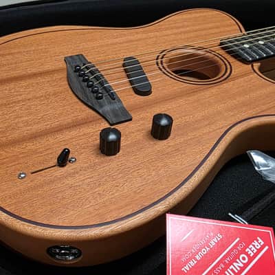 Fender American Acoustasonic Telecaster BRAND NEW Natural Full All Mahogany Semi-Hollow Body USA Fishman Piezo Pickup Acoustic-Electric Guitar image 5