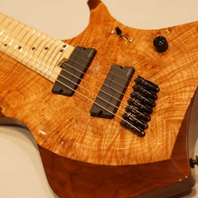 ABASI GUITARS Custom7 Multi Scale Burl Maple Top / Maple Fingerboard w/free shipping! image 2