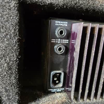 Crate BT-350 "ThunderBass" 350-Watt Rackmount Bass Amp Head 1990s - Black image 2