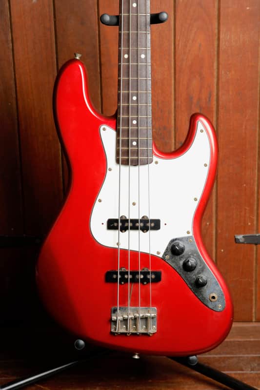 Fender Japan JB-62 Jazz Bass Reissue Candy Apple Red 1990 Pre-Owned image 1