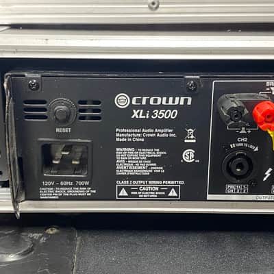 Crown XLI 3500 2-Channel 1350-Watt Power Amp with Rack Case image 4