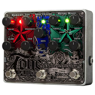Electro-Harmonix EHX Tone Tattoo Analog Multi-Effects Pedal with Power Supply image 1