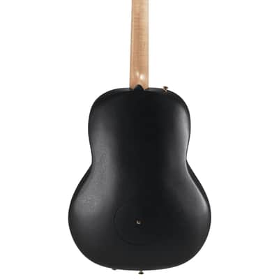 Ovation  Adamas U581T-SPM Adamas 12-Fret Non-Cutaway Mid Depth Black Satin w/ Copper Metal Flake image 2