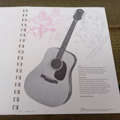 Vintage 1971 Epiphone Guitar and Bass Catalog and Price List! Rare, Original Case Candy, Paperwork! image 4