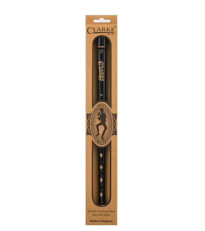Clarke Tin Whistle Key of D Black image 1