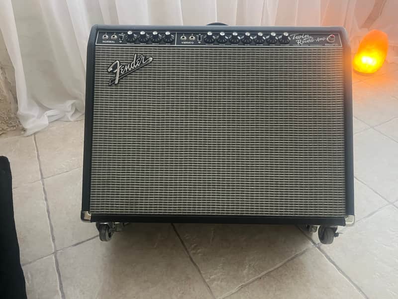 Fender '65 Twin Reverb Reissue 85-Watt 2x12" Guitar Combo 1991 - Present - Black image 1