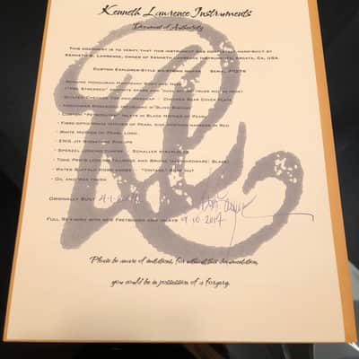 Kenneth Lawrence Chechen Explorer Guitar James Hetfield Metallica Esp Gibson KL Exp image 14