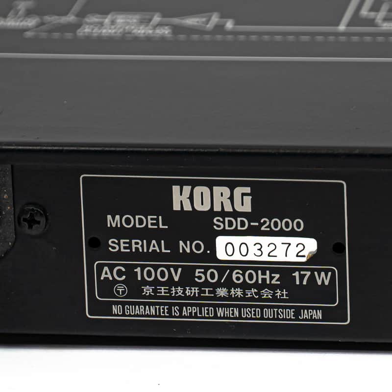 Korg SDD-2000 SDD2000 Sampling Digital Delay Effect Processor