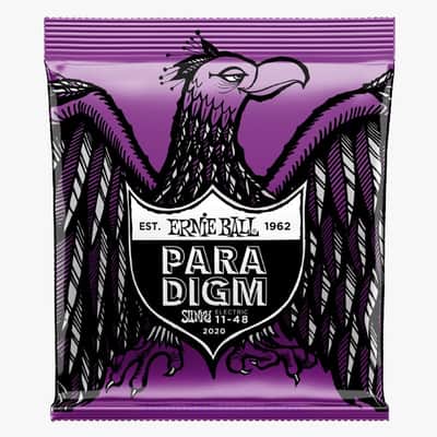 Power Slinky Paradigm Electric Guitar Strings 11-48 Gauge Plasma Enhanced Nanotreated Set w/ RPS image 1