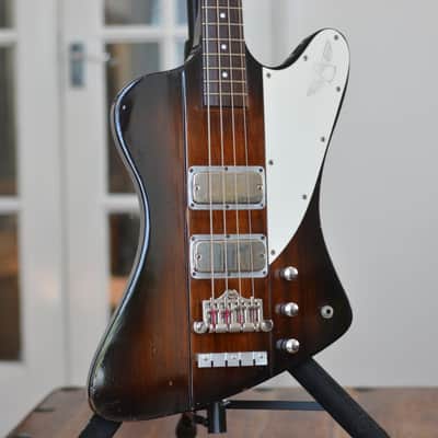 Greco TB1100 Thunderbird Bass 1980 Sunburst with Gator Case image 1