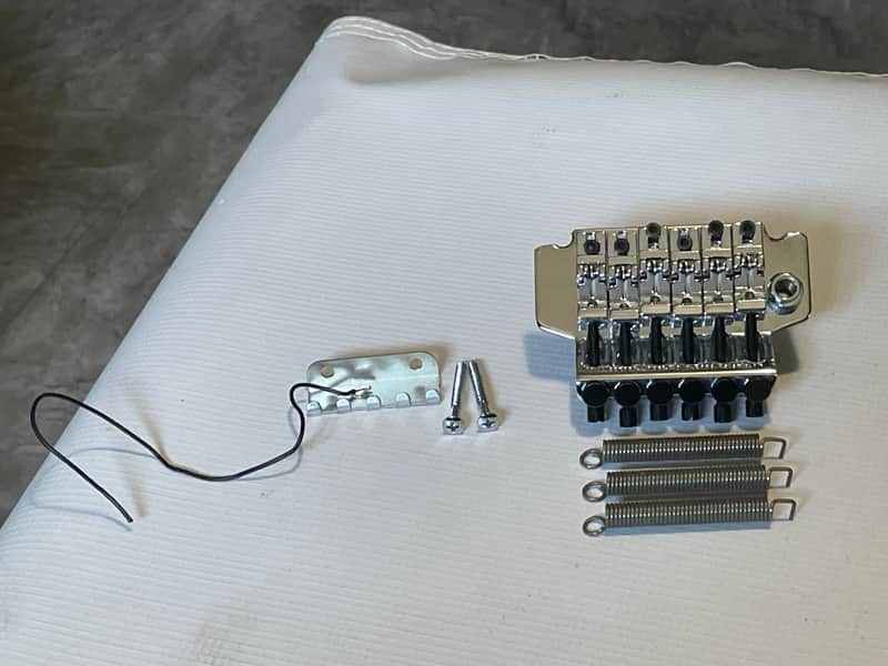 1990's Korean Ibanez RG Series SLT101 SLT-101 Chrome Floyd Rose Single Locking Tremolo Bridge image 1