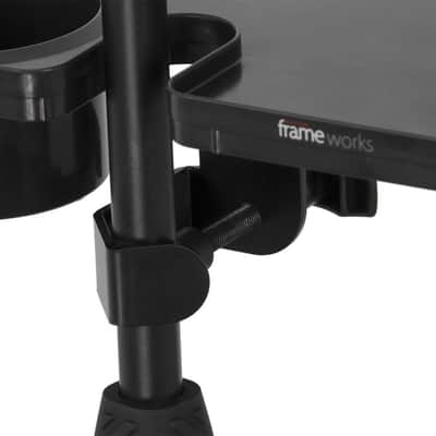 Gator GFW-MICACCTRAY Frameworks Microphone Stand Accessory Tray with Drink Holder & Guitar Pick Tab image 12