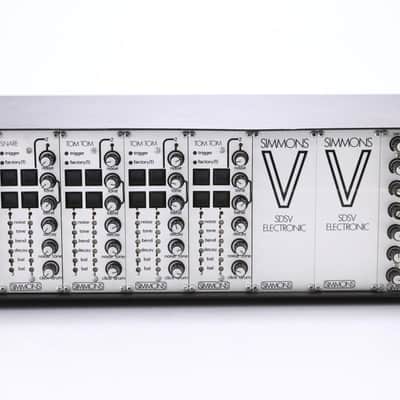 Simmons SDSV Electronic Analog Modular Drum Synthesizer w/ XLR Cables #50522 image 2