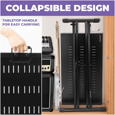 Liquid Stands Expandable X Style Keyboard Stand & DJ Table Stand Portable Audio Mixer Stand image 5