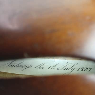Antwerp the 1st July 1807 Violin 4/4 1-Piece Back +Scherl&Roth Case Vintage 19th image 3
