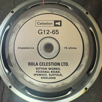 Celestion G12-65 Speaker 15 ohms 12" Made in England image 2