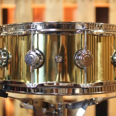 DW Collector's Bell Brass Snare Drum - 5.5x14 - DRVN5514SPC (video demo) image 3