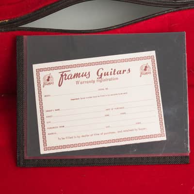 Framus Grand Star Black Rose Model 5/125 Arch Top Hollow Body Electric Guitar (1962), original black hard shell case. image 13