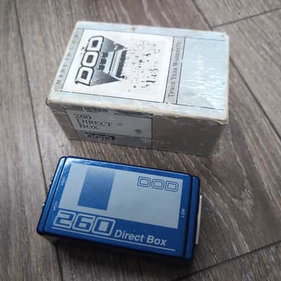 DOD 260 Passive Direct Box (Blue circa 1990's) w/Original Box image 5