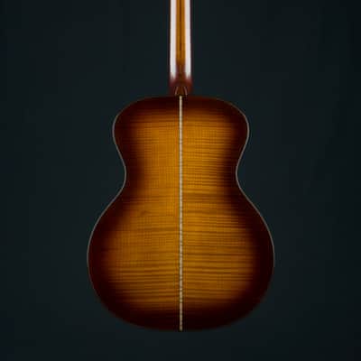 Martin GP Custom Flamed Maple and Sitka Spruce Full Body Ambertone Burst Grand Performance Used (2023) image 3