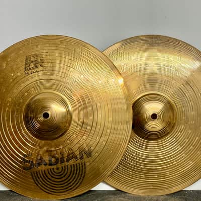 Sabian 14" B8 Hi-Hat Cymbals (Pair) 1990 - 2010 - Natural image 2