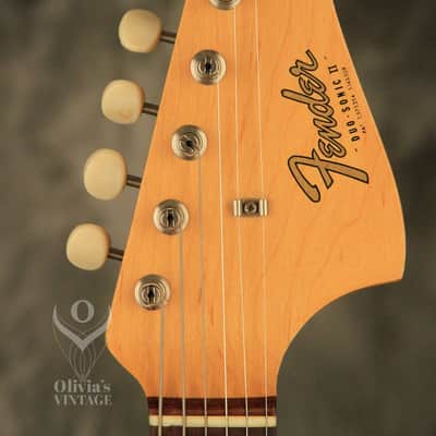 1964 Fender DUO-SONIC II Blue with '66 body CLAY DOTS + L-PLATE + '64 pickups image 3