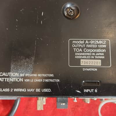 TOA 900 Series II A-912mk2 Power Amplifier image 14