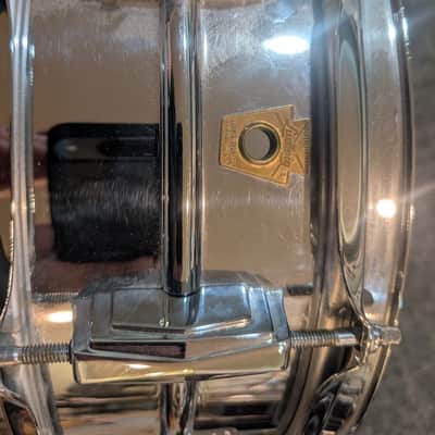 Ludwig No. 400 Supraphonic 5x14" 10-Lug Aluminum Snare Drum with Keystone Badge 1963 - 1969 - Chrome-Plated image 5