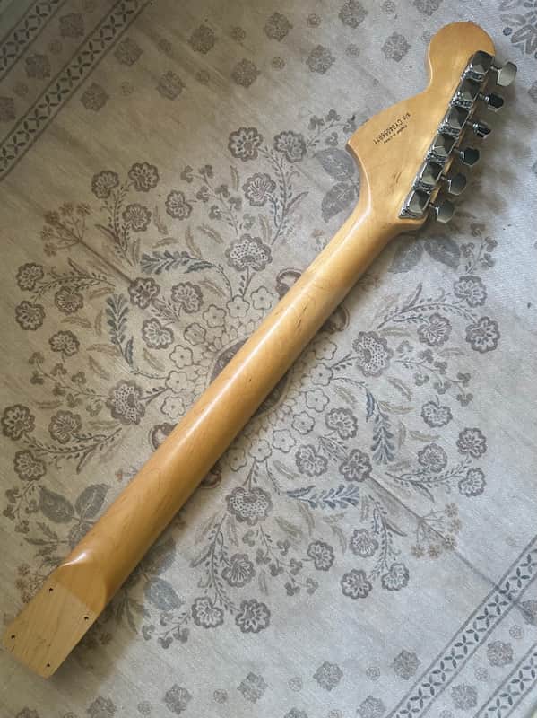 Loaded Maple Fretboard Squier Stratocaster Large 70s Headstock Neck image 1